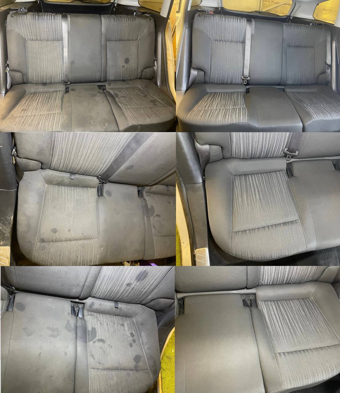 Химчистка салона — результат работы